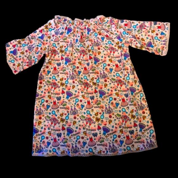 ❤️ PRINCESS Night Shirt Nightie Sz 2/3 - Picture 4 of 7